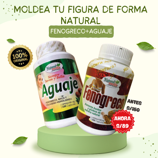 FENOGRECO+AGUAJE DUO MOLDEADOR NATURAL 🍑